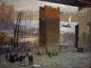 George Bellows The Lone Tenement oil on canvas